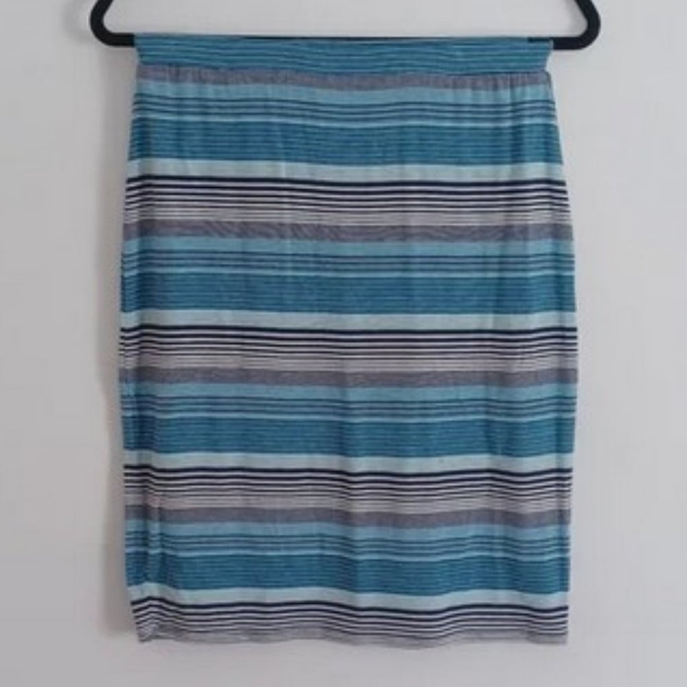 Max studio specialty products M.S.S.P. Striped Jersey knit pencil skirt …